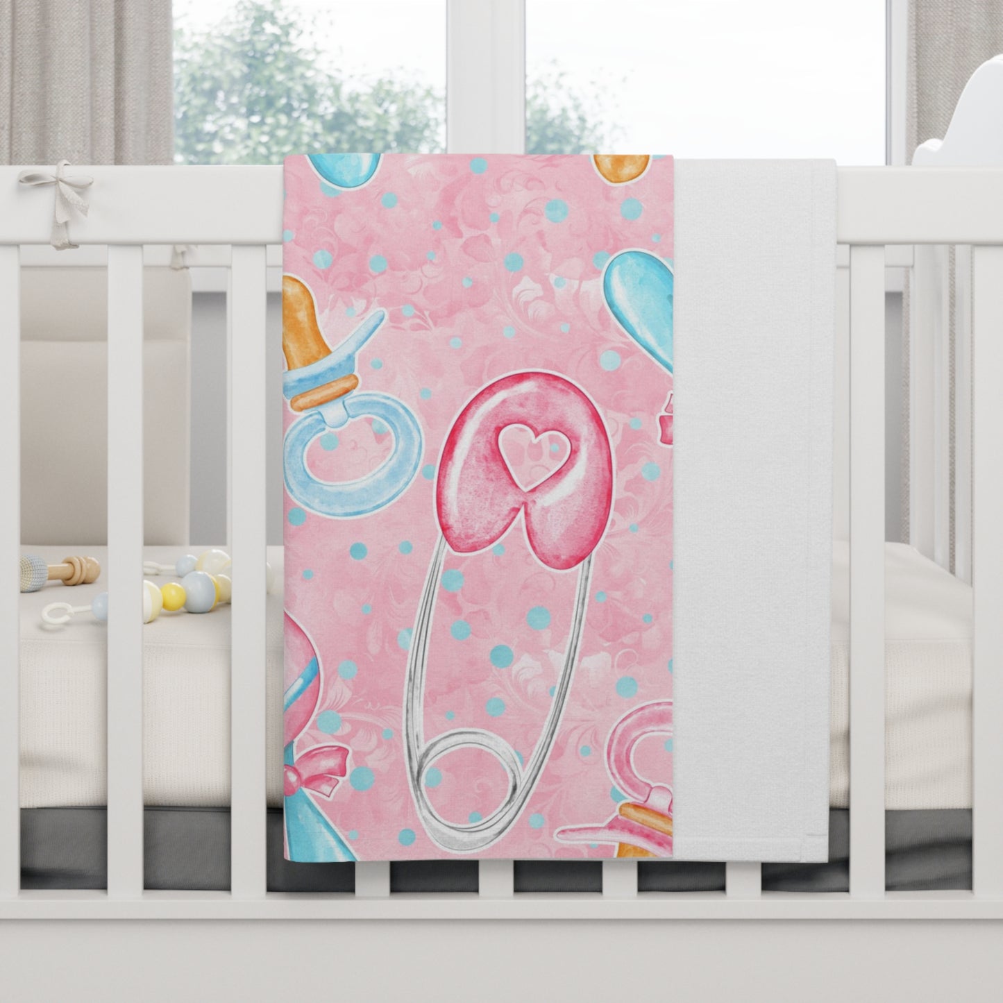 Soft Fleece Blanket for Newborns, Baby Shower Gift, Nursery Decor, Gentle Bedding, Gender Neutral Gift