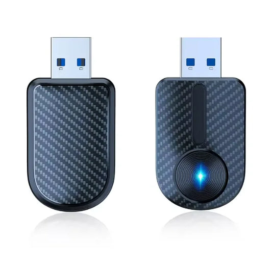 2026 Pionray 2 in 1 Wireless CarPlay Adapter&Android Auto Wireless Adapter, 5Ghz WiFi Type-C/USB Plug Play CarPlay Wireless