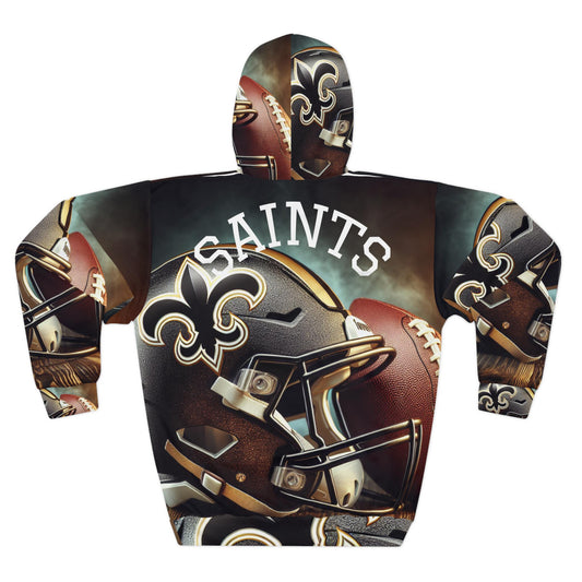 New Orleans Football Collage Hoodie | Saints Team Spirit Sweatshirt | Game Day Fan Gear | Unisex Football Hoodie®