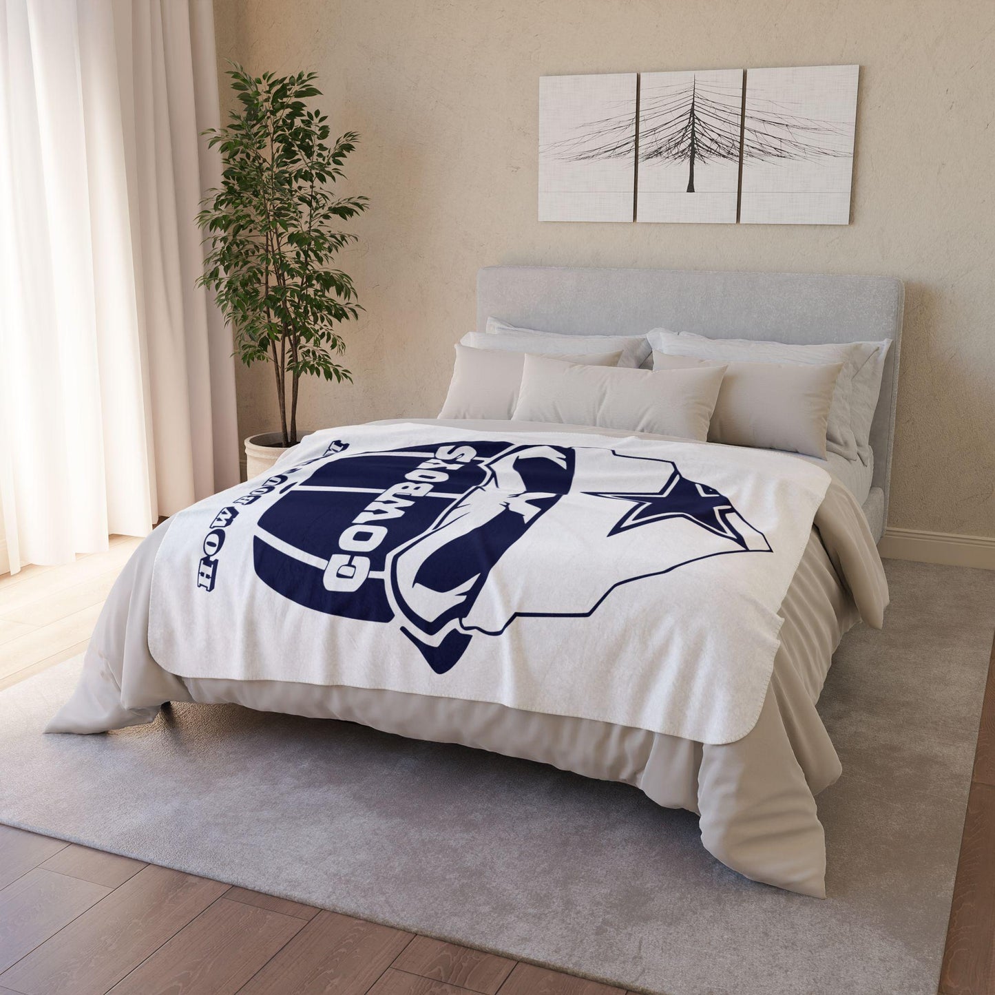 Dallas Cowboys Sherpa Blanket: NFL Football Throw, Game Day Decor®