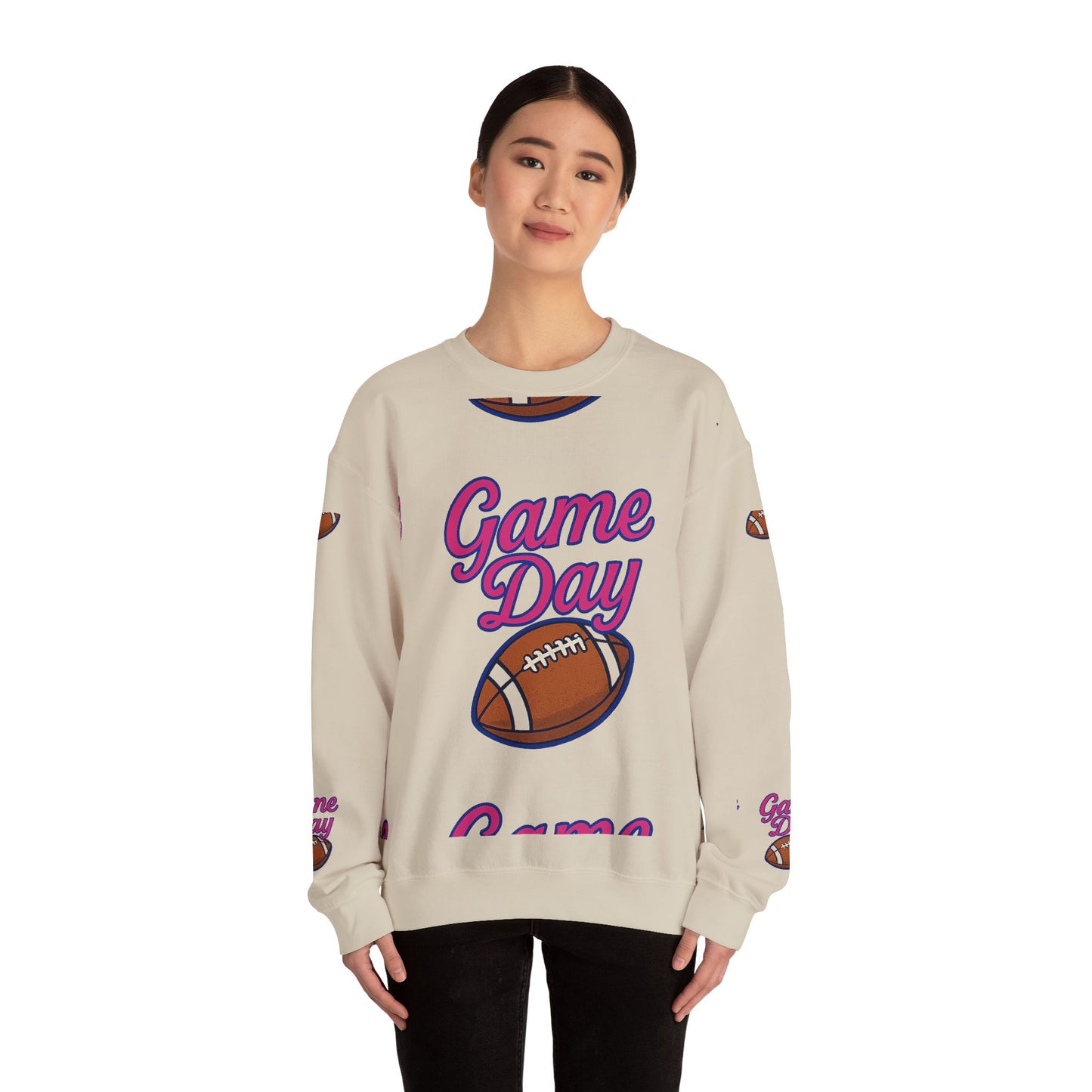 Game Day Unisex Crewneck Sweatshirt | Perfect for Football Fans, Game Day Spirit Wear, Casual Style, Gift for Sports Lovers