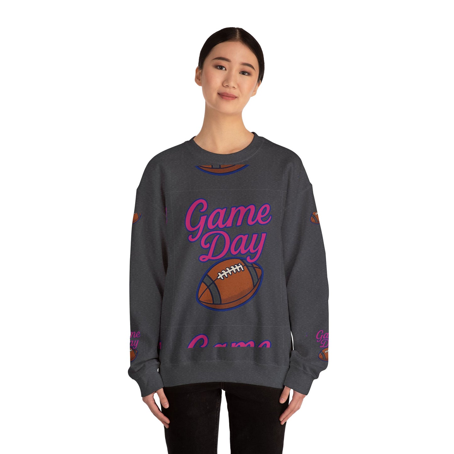 Game Day Unisex Crewneck Sweatshirt | Perfect for Football Fans, Game Day Spirit Wear, Casual Style, Gift for Sports Lovers