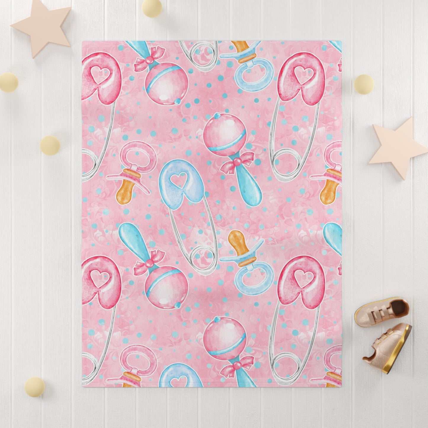 Soft Fleece Blanket for Newborns, Baby Shower Gift, Nursery Decor, Gentle Bedding, Gender Neutral Gift