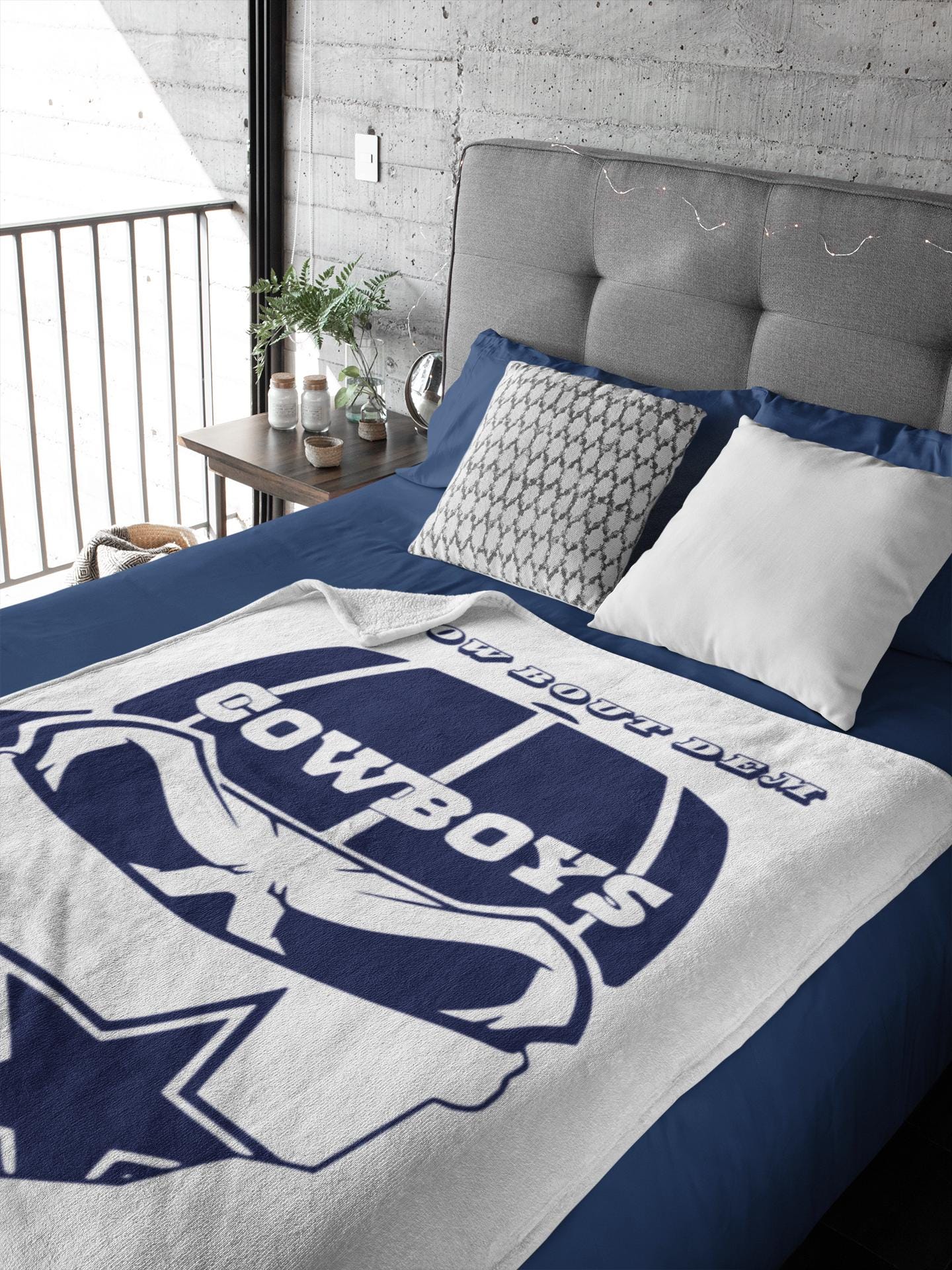 Dallas Cowboys Sherpa Blanket: NFL Football Throw, Game Day Decor®