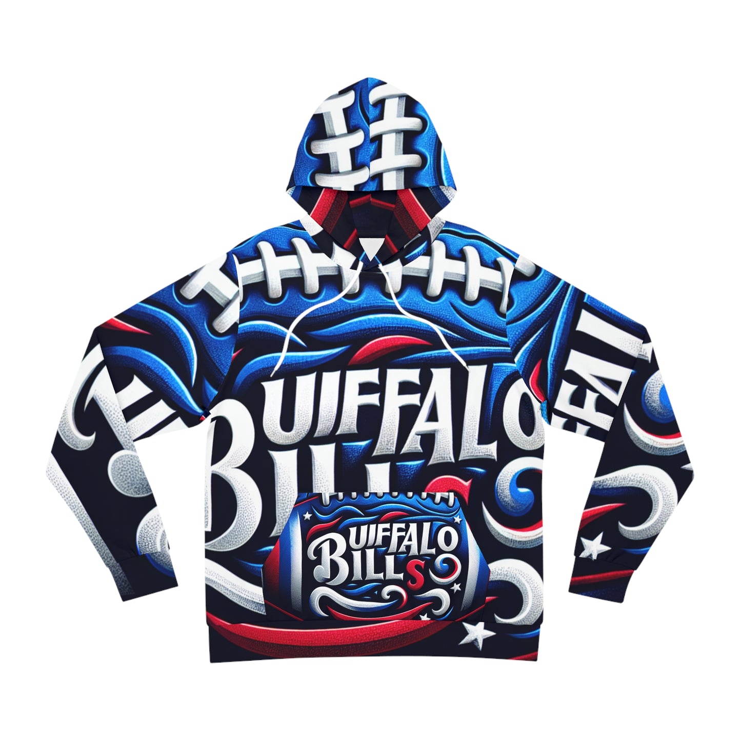 Buffalo Football Collage Hoodie | Bills Team Spirit Sweatshirt | Game Day Fan Gear | Unisex Football Hoodie