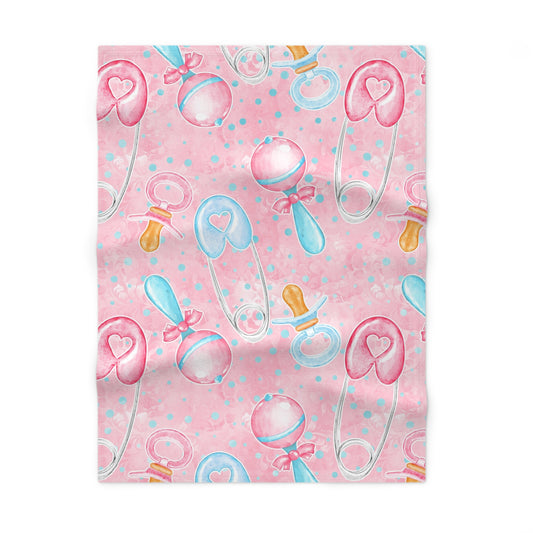 Soft Fleece Blanket for Newborns, Baby Shower Gift, Nursery Decor, Gentle Bedding, Gender Neutral Gift