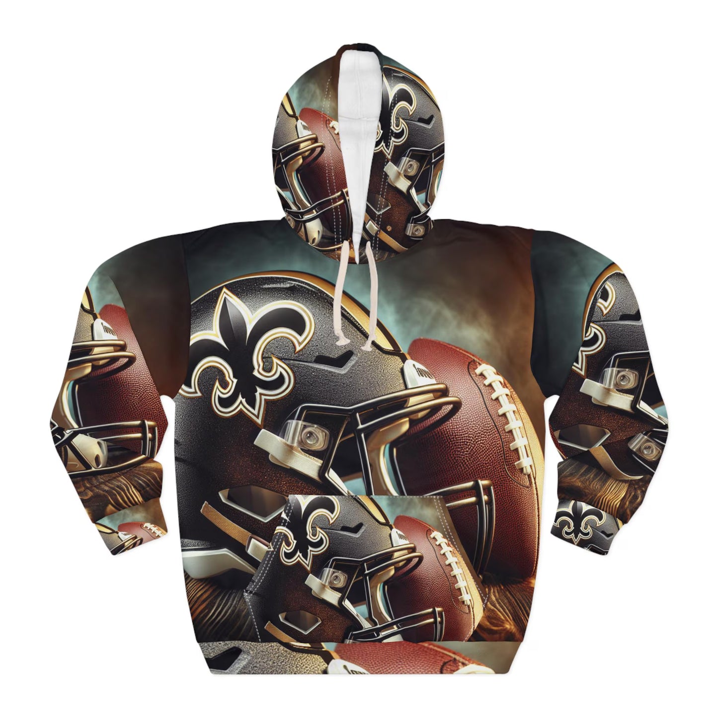New Orleans Football Collage Hoodie | Saints Team Spirit Sweatshirt | Game Day Fan Gear | Unisex Football Hoodie®
